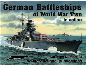 German Battleships of World War Two in Action (1 p.) Warships No. 23 - 4023